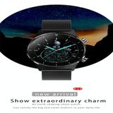E13 1.28 inch IPS Color Screen Smart Watch  IP68 Waterproof  Silicone Watchband Support Heart Rate Monitoring/Blood Pressure Monitoring/Blood Oxygen Monitoring/Sleep Monitoring(Black)