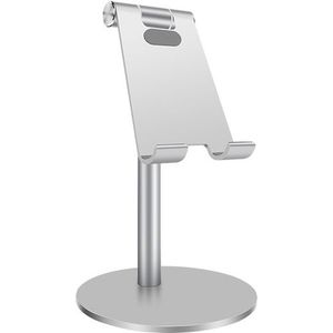 Adjustable Aluminum Alloy Cell Phone Tablet Holder Desk Stand Mount(Sliver)