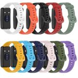 Voor Huawei Band 7 Solid Color Silicone Watch Band