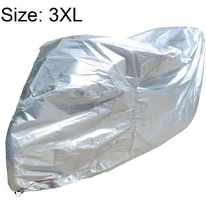 210D Oxford Cloth Motorcycle Electric Car Rainproof Dust-proof Cover  Size: XXXL (Silver)