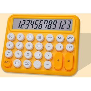 12-cijferige mechanische toetsenbordcalculator Leuke rekenmachine met grote knoppen