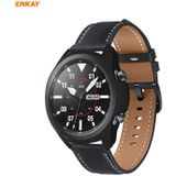 For Samsung Galaxy Watch 3 41mm ENKAY Hat-Prince ENK-AC8206 2 in 1 Protective Matte PC Case + 0.2mm 9H 2.15D Curved Edge Tempered Glass Film(Black)