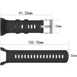 Silicone Replacement Wrist Strap for SUUNTO Trainer Wrist HR (Black)