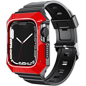 Voor Apple Watch SE 2023 40 mm PC Robuuste behuizing Geïntegreerde TPU-horlogeband