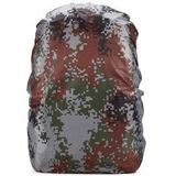 Waterproof Dustproof Backpack Rain Cover Portable Ultralight Outdoor Tools Hiking Protective Cover 45L(Digital Camouflage)