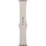 For Apple Watch Series 6 & SE & 5 & 4 44mm / 3 & 2 & 1 42mm Silicone Watch Replacement Strap  Short Section (female)(Rock Grey)