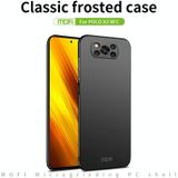 For Xiaomi POCO X3/X3 NFC MOFI Frosted PC Ultra-thin Hard Case(Gold)