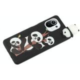 Voor Xiaomi MI 11 Schokbestendig Cartoon TPU-telefooncase (drie panda's)