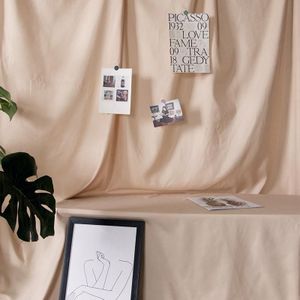 1 x 1.2m Photo Background Cloth Increased Widened Photography Cloth Live Broadcast Solid Color Cloth(Beige)