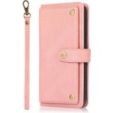 PU + TPU Horizontal Flip Leather Case with Holder & Card Slot & Wallet & Lanyard For iPhone 12 Pro Max(Pink)