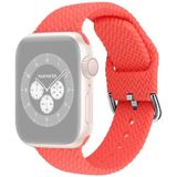 Braided Silicone Replacement Watchbands with Buckle For Apple Watch Series 6 & SE & 5 & 4 40mm / 3 & 2 & 1 38mm(Bright Pink)