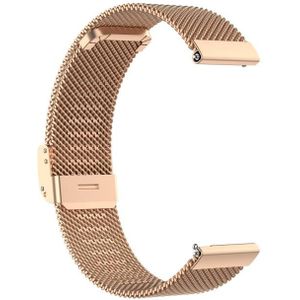 Voor Samsung Galaxy Gear S3 Milan Metal Steel Mesh One Buckle Riem (Rose Gold)