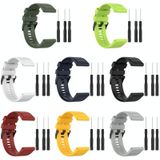 Voor Garmin Fenix 7 22mm Horizontale Textuur Siliconen Horlogeband met Removal Tool (Lime Groen)