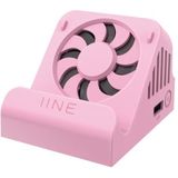 Iine Draagbare Video Conversion Base met Fan Cooling HDMI Video Converter voor Nintendo Switch (Pink-L389)