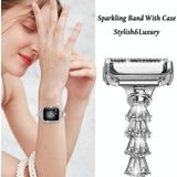 Zinklegering Diamond Crown armband horlogeband voor Apple Watch Series 8 & 7 41 mm