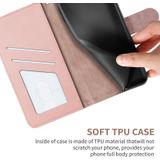 For Samsung Galaxy A40 Sika Deer Embossing Pattern Horizontal Flip PU Leather Case with Holder & Card Slot & Wallet & Photo Frame(Rose Gold)
