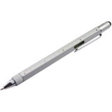 Multi-functional 6 in 1 Professional Stylus Pen  For iPhone 6 & 6 Plus  iPhone 5 & 5S & 5C  iPad Air 2 / iPad Air / iPad mini / mini with Retina Display and All Capacitive Touch Screen(Silver)