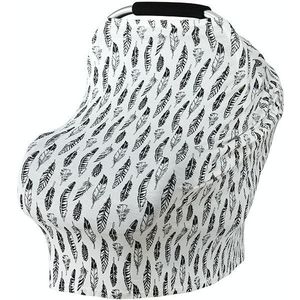 Multifunctional Cotton Nursing Towel Safety Seat Cushion Stroller Cover(Feather)
