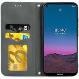 For Nokia 5.4 Retro Skin Feel Business Magnetic Horizontal Flip Leather Case With Holder & Card Slots & Wallet & Photo Frame(Gray)