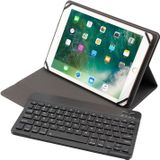 TY-1031 Universal Bluetooth 3.0 ABS Brushed Texture Keyboard + Leather Case for iOS  Windows  Android Tablet PC Between 9-10.5 inch(Black)