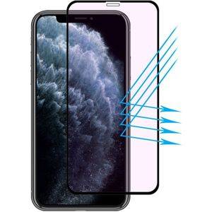 For iPhone 11 Pro Max / XS Max ENKAY Hat-prince Full Glue 0.26mm 9H 2.5D Anti-Blue-Ray Tempered Glass Full Coverage Film