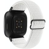 Voor Fitbit Versa 4 / Sense 2 Universal Wave Nylon horlogeband