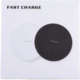 9V 1A / 5V 1A Universal Round Shape Fast Qi Standard Wireless Charger  For iPhone X & 8 & 8 Plus  Galaxy  Huawei  Xiaomi  LG  Nokia  Google and other QI Standard Smartphones(White)