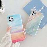 For iPhone 12 Pro Max TPU Smooth Marbled IMD Mobile Phone Case(Gold Inlaid Jade F30)