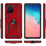 For Samsung Galaxy S10 Lite / M80s / A91 Shockproof TPU + PC Protective Case with 360 Degree Rotating Holder(Red)