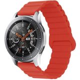For Xiaomi Haylou RT / RT2 / GST / GS / RS3 Universal Reverse Buckle Magnetic Silicone Watch Band(Red)