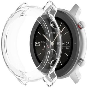 For Huami Amazfit GTR 42mm TPU Half Case Watch Case(Transparent White)