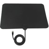 AN-1002 5dBi/25dBi Indoor HDTV Antenna with Sucker  VHF170-230/UHF470-862MHz(Black)