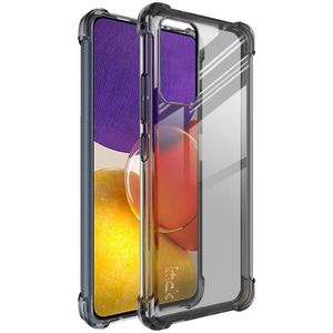 For Samsung Galaxy A82 5G / Quantum 2 IMAK All-inclusive Shockproof Airbag TPU Case with Screen Protector(Transparent Black)