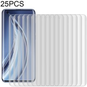 25 PCS For Xiaomi Mi 10 Pro 5G 9H HD 3D Curved Edge Tempered Glass Film (Transparent)