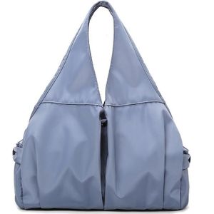 Female Dry And Wet Separation Sports Gym Bag Handbag Duffel Bag Short Distance Light Swimming Bag(Light Blue )