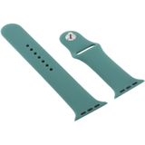 For Apple Watch Series 6 & SE & 5 & 4 40mm / 3 & 2 & 1 38mm Silicone Watch Replacement Strap  Long Section (Men)(Cactus)