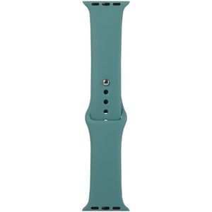 For Apple Watch Series 6 & SE & 5 & 4 40mm / 3 & 2 & 1 38mm Silicone Watch Replacement Strap  Long Section (Men)(Cactus)