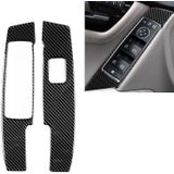 2 PCS Car Carbon Fiber Window Lift Panel Decorative Sticker for Mercedes-Benz W204 C Class 2007-2013  Left Drive