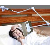 360 Degree Rotation Lazy Mount Folding Long Arm Phone Stand Holder for 4-14 Inch Tablet & Phone(Black Gold)