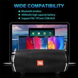 T&G TG187 Portable Waterproof Wireless Bass Surround Bluetooth Speaker with Shoulder Strap  Support FM / TF  Card(Red)