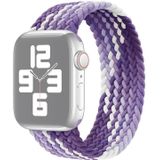 Single Loop Weaving Nylon Replacement Watchband  Size: S 135mm For Apple Watch Series 7 & 6 & SE & 5 & 4 40mm  / 3 & 2 & 1 38mm(Grape Purple)