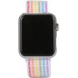 Magic Paste Nylon Watch Band for Apple Watch Series 3 & 2 & 1 38mm(Colour)