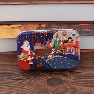 4 PCS Kerst Houten DIY Gift Kinderen Handgemaakte Santa Claus Puzzel Speelgoed (Bedzijde)