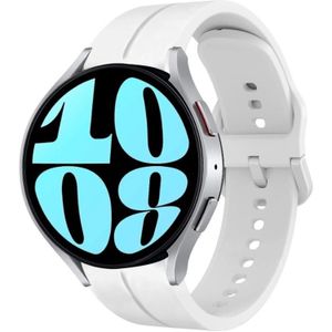 Voor Samsung Galaxy Watch 6 44 mm 20 mm lus siliconen horlogeband