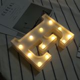 Alphabet E English Letter Shape Decorative Light  Dry Battery Powered Warm White Standing Hanging LED Holiday Light