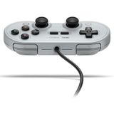 8Bitdo SN30 PRO USB Wired Gamepad Joystick for Swith / Steam / PC(Grey)