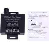 High Power Iron Shell Single Color Manual Dimmer LED Controller  DC 12-24V(Black)