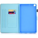 For Galaxy Tab A 8.0 (2019) T290 Painted Horizontal Flat Leather Case with Sleep Function & Card Slot & Buckle Anti-skid Strip & Bracket & Wallet(Unicorn)