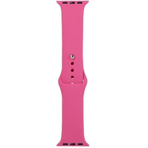 For Apple Watch Series 6 & SE & 5 & 4 44mm / 3 & 2 & 1 42mm Silicone Watch Replacement Strap  Long Section (Men)(Dragon Fruit)