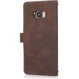 For Samsung Galaxy S8 PU + TPU Horizontal Flip Leather Case with Holder & Card Slot & Wallet & Lanyard(Brown)